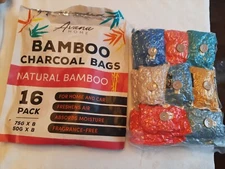 16 Pack  Bamboo Charcoal Air Purifying Bags  Moisture And Odor Absorbers NEW