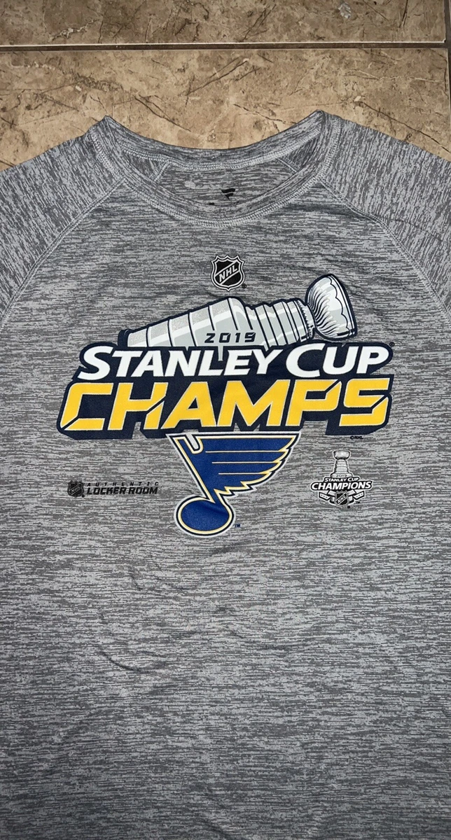 2019 NHL St. Louis Blues Stanley Cup Champs Men X-Large Dri-fIt T-Shirt