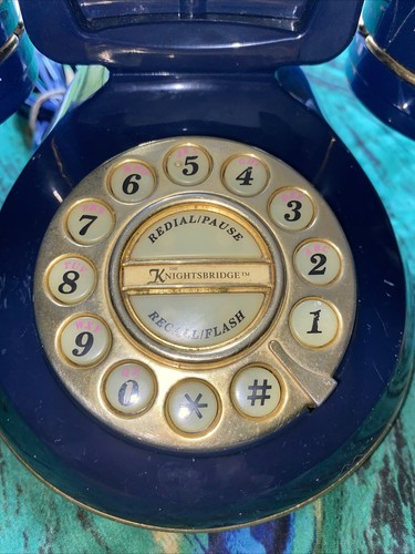 Vintage Microtel, The Knightsbridge, Pushbutton Landline Phone Model: 954, Blue - Picture 5 of 12