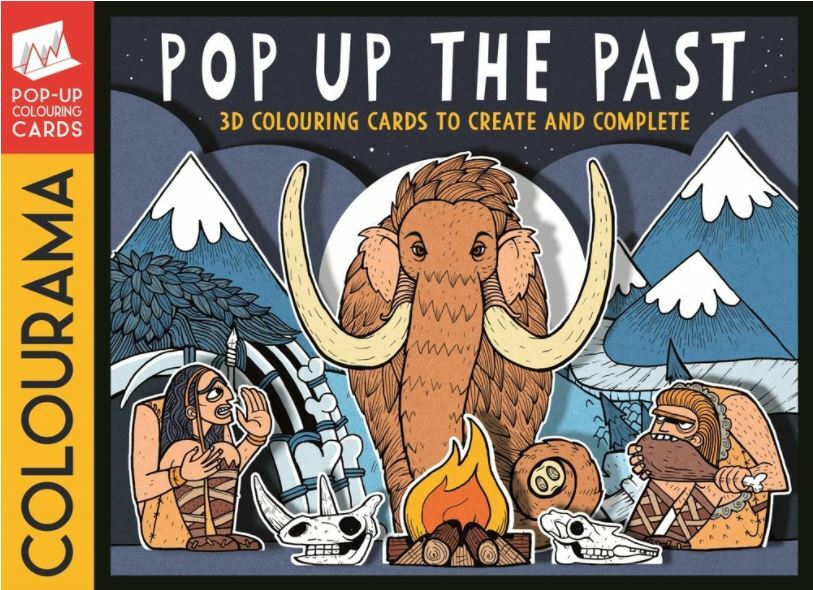 COLOURAMA: Pop Up The Past: 3D Colouring Cards to Create and Complete, , Very Go