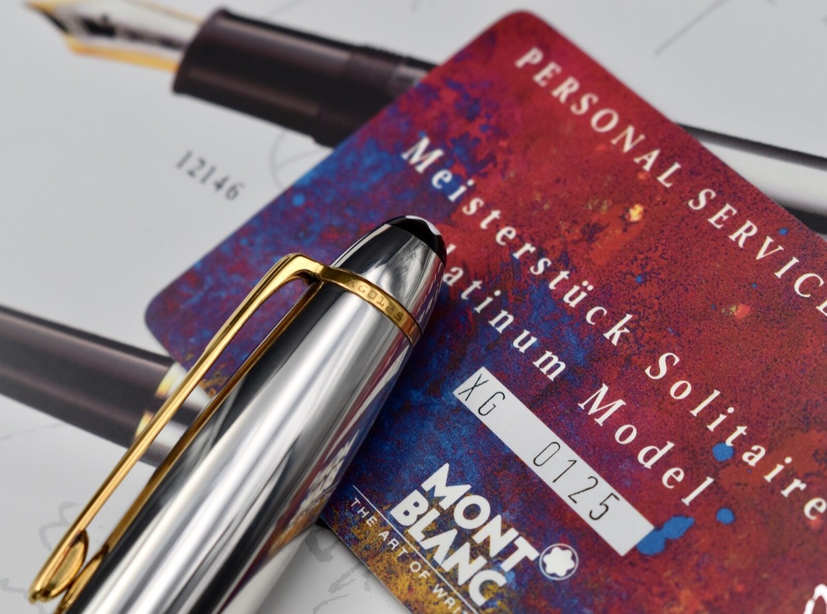 MONTBLANC 146 Meisterstück Solitaire .950 Solid Platinum Fountain