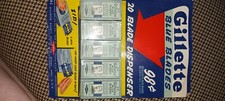 vintage Gillette blue blades 20 ct blade in d...