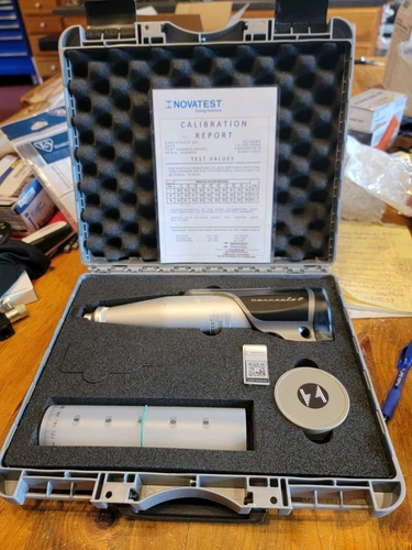 Novatest Portable Concrete Rebound Tester Resiliometer Hammer Set High Strength