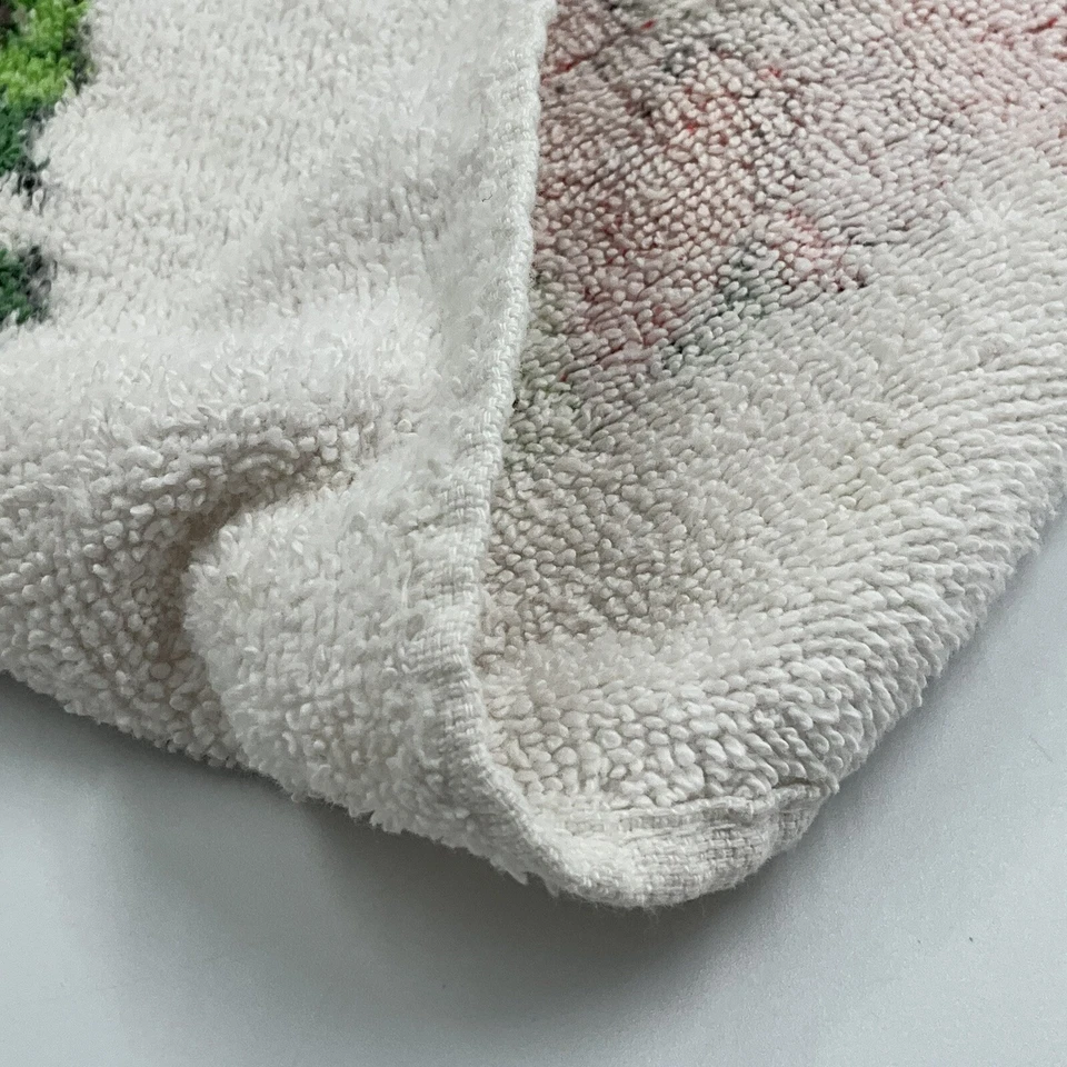 Винтажное полотенце для рук Poinsettia — сделано в США — хлопчатобумажная кухонная сушилка для ручных блюд - Изображение 4 из 4