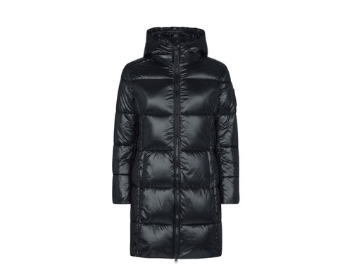 Save The Duck Luck Maxi-Quilted Hooded Black Women's Coat D4565W-LUCK9-01
