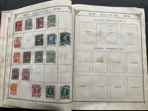 Old Antique Lincoln 17th Edition Stamp Album with 500+ stamps. - Picture 7 of 24