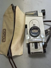 VINTAGE OSROW TOURIST MINI IRON w/ original zippered bag case  (FF2)