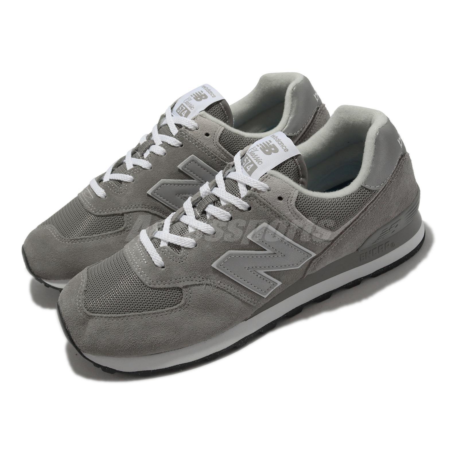 New Balance 574 NB Suede Grey White Men Unisex Casual Lifestyle Shoes ML574EVG-D