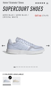 adidas supercourt size 5