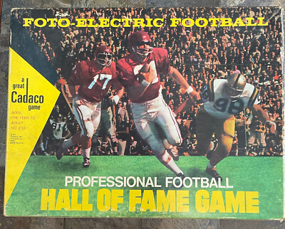 1971 Cadaco Foto-Electric Professional Football Hall of Fame Game CIB See Pics