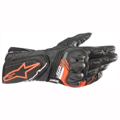 Alpinestars SP-8 V3 Motorcycle Leather Gloves - Black/Red - X-Large