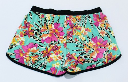 No Boundaries Girl's Pocketed Floral Sleep Shorts AL8 Multicolor Medium (7-9) - Picture 3 of 4