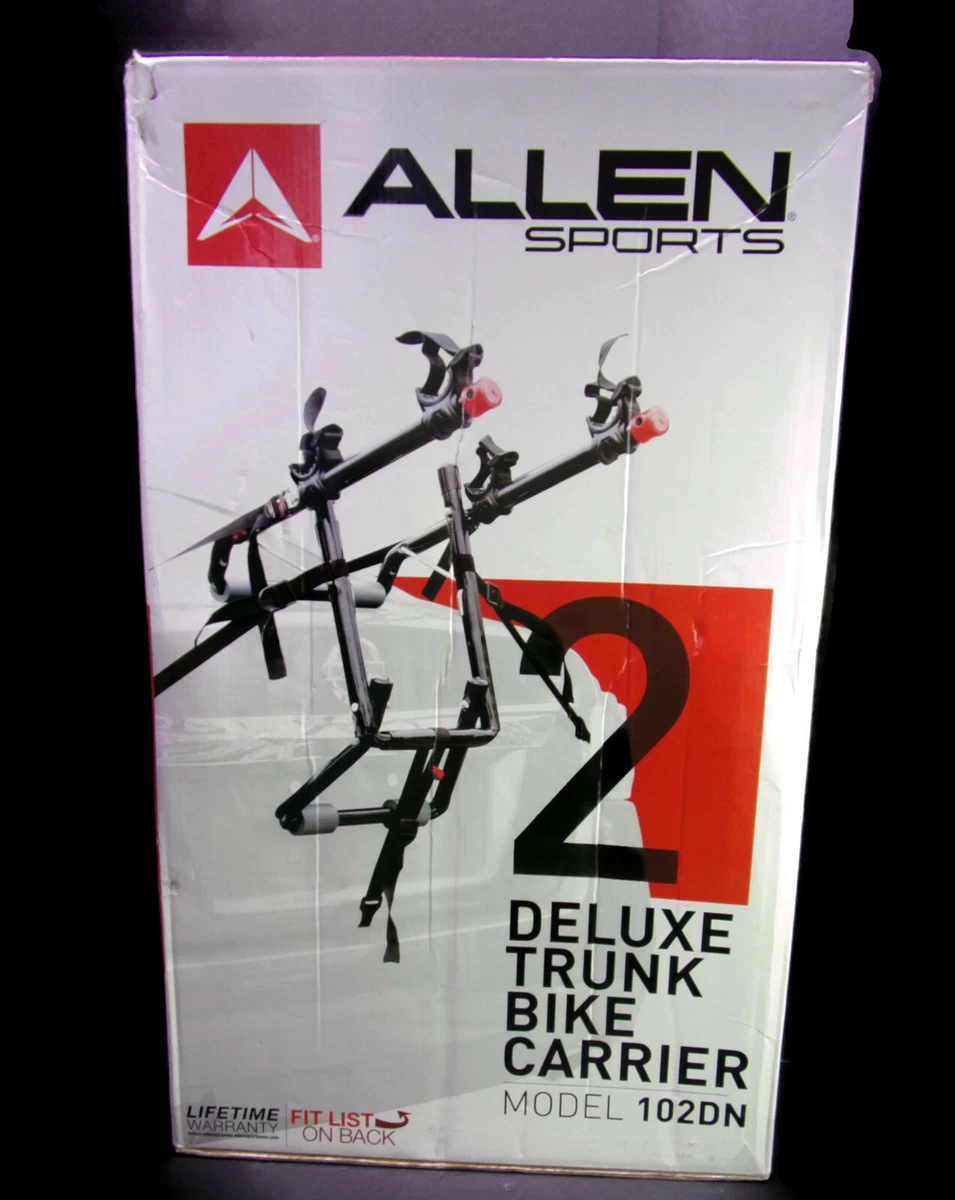 Allen Sports Deluxe 2 Bike Trunk Mount Rack Carrier 102DN SEE