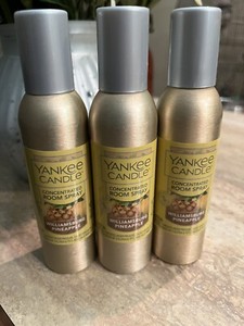 Lot of 3 YANKEE CANDLE CONCENTRATED ROOM SPRAYS New Williamsburg Pineapple