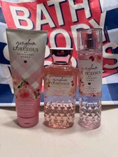 Bath & Body Works Men's GINGHAM GORGEOUS Mist Body Cream Shower Gel Set of 3 NEW