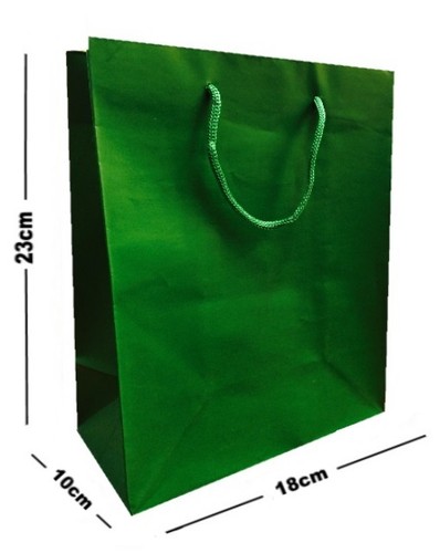5 BOLSAS MEDIANAS LAMINADAS MATE ~ BOLSAS DE REGALO DE CUMPLEAÑOS DE LUJO - MANIJAS DE CUERDA - Imagen 6 de 12