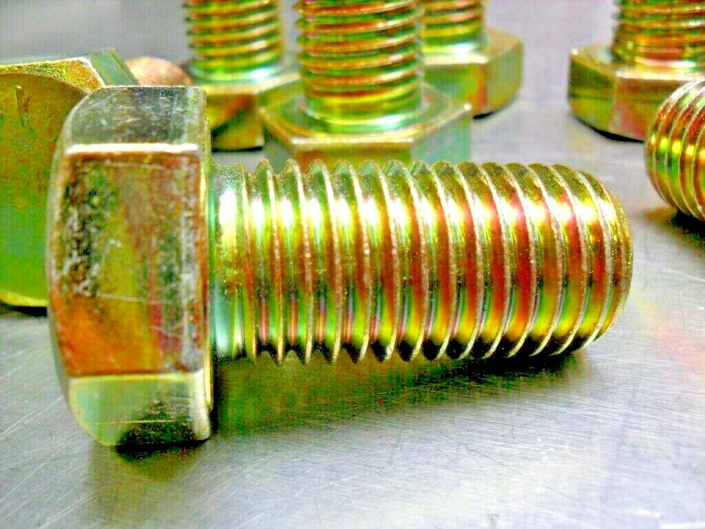 qty 7 - JDF Hex Head Bolt (Cap Screws) Grade 8 - 1.00-8 x 1
