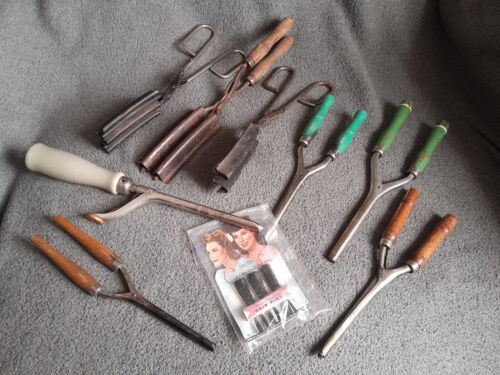 Lot de 8 épingles vintage en fer à friser thermique/peignes chauds pour coiffer les cheveux Cinnie Lou - Photo 1 sur 6