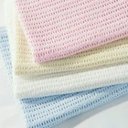 100% COTTON BABY CELLULAR BLANKET 70 x 90cm NEWBORN CRIB COT BUGGY PRAM SOFT