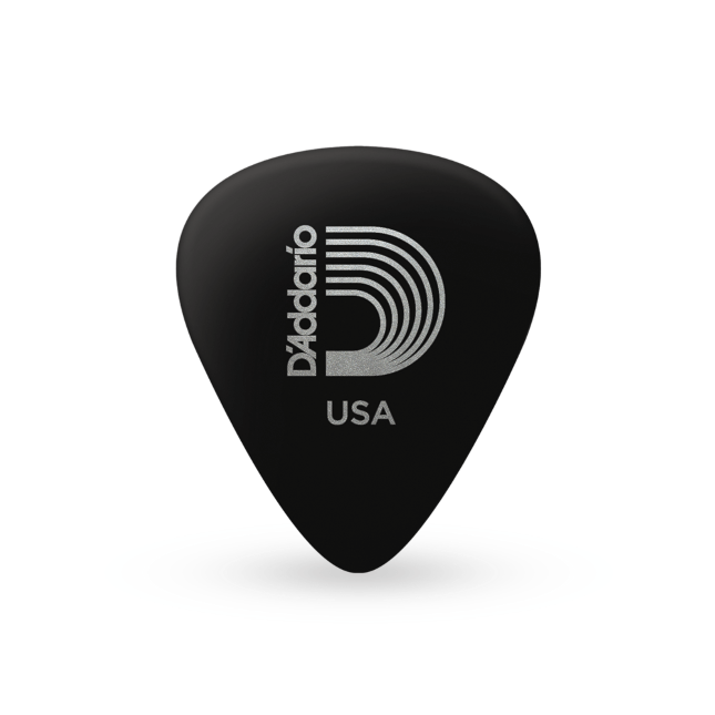 DAddario Black Celluloid Guitar Picks 10 Pack Light Guitar Plectrums