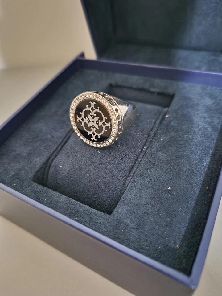 Anello Brosway unisex in argento 925 e pietre brillanti in ottime condizioni - Immagine 3 di 4