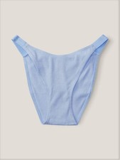 PINK Victoria's Secret Cotton High Leg String Bikini Panty SIZE S Logo Strap