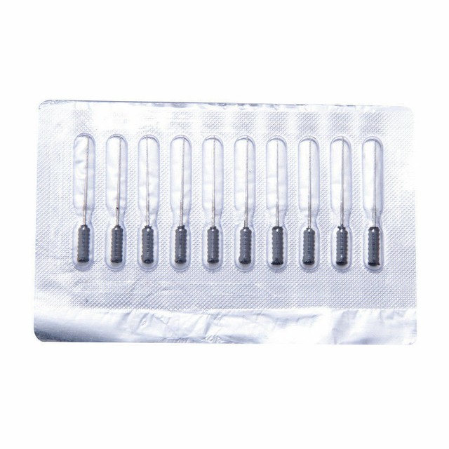 1 Pack Dental Endodontic Nerve Broach Barbed Broaches Needles Handle