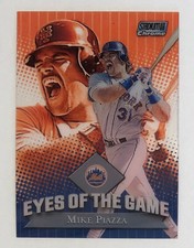 2000 Stadium Club Chrome - Eyes of the Game - Mike Piazza - #2 - Mets - NrMt-Mt