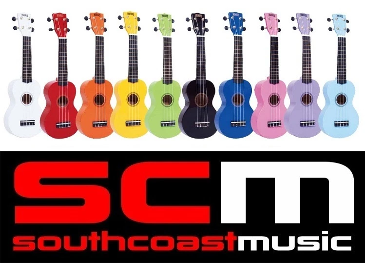 Mahalo Ukulele MR1TBR Rainbow Series Transparent Brown Soprano UKE W/ Gig Bag - Image 4 of 4