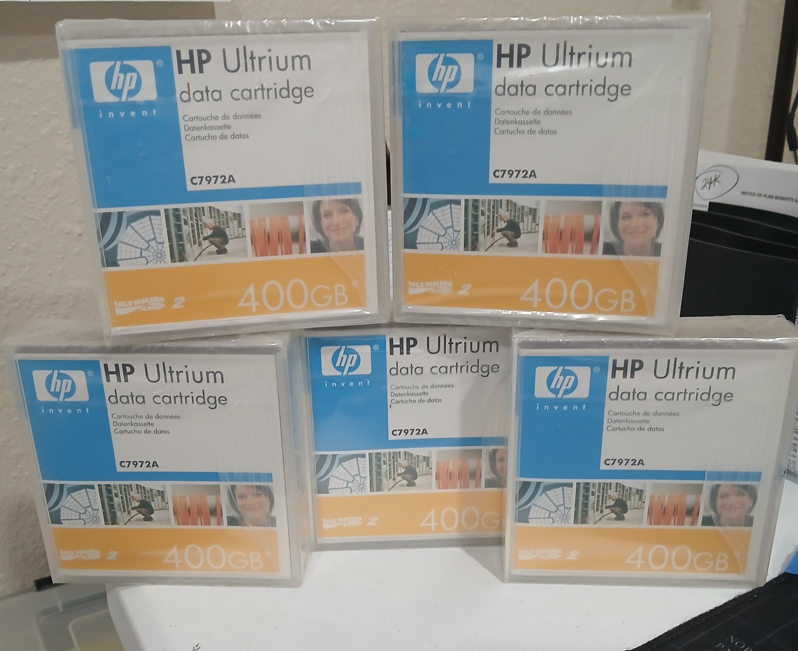Case of 5 HP Ultrium 400GB Data Cartridges FREE USPS SHIP