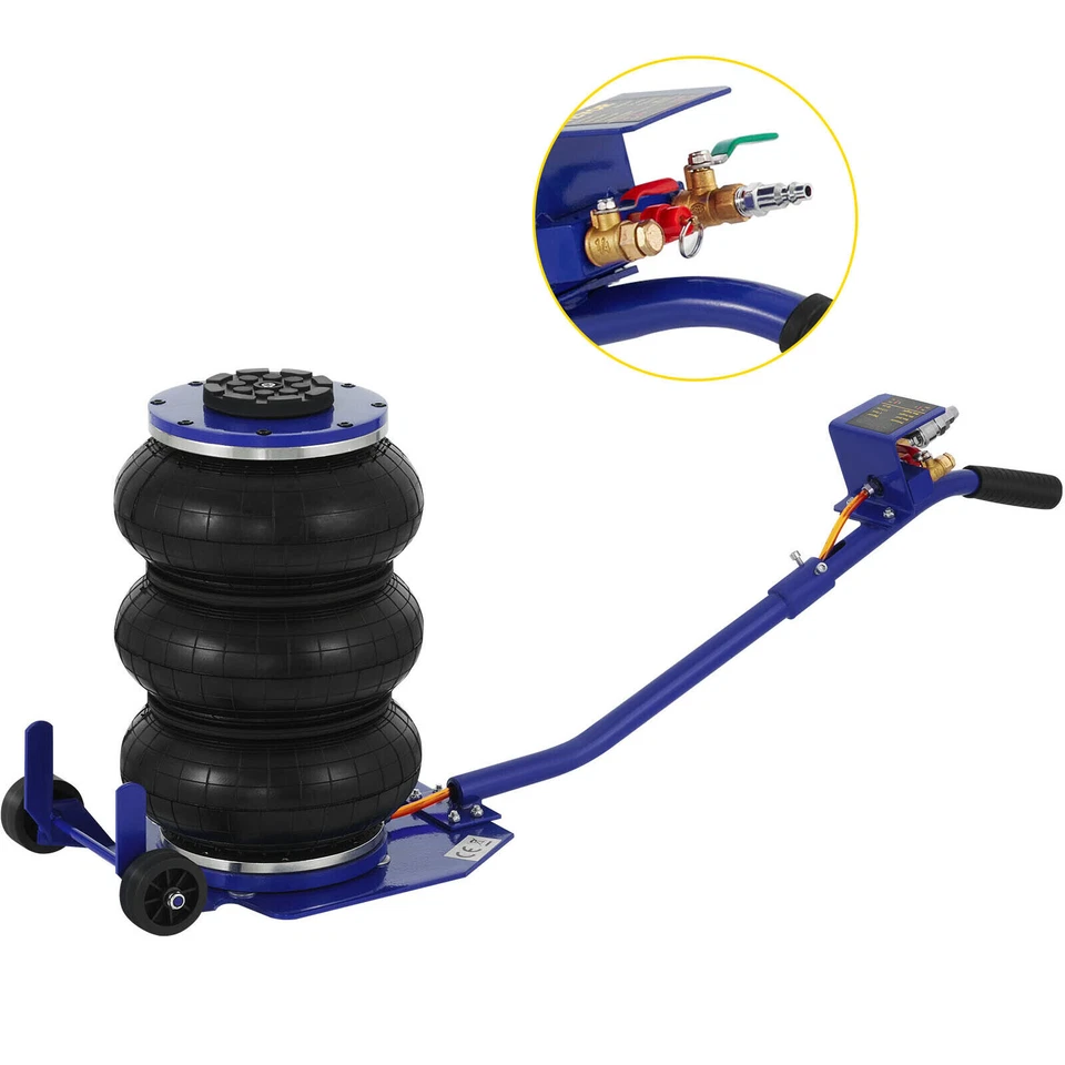 Triple Bag Air Jack 3 Ton/6600 lbs Pneumatic Jack for Car SUV Lifting Lift UK - Image 2 of 4