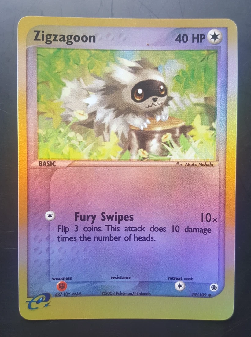 Zigzagoon - 79/109 - EX Ruby Sapphire Reverse Holo Common Pokemon TCG 2003 - NM