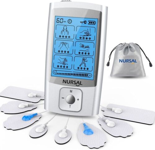 NURSAL TENS Unit Muscle Stimulator W8 Pads 24 Modes Pain Relief Therapy Massager - 第 1/5 張圖片