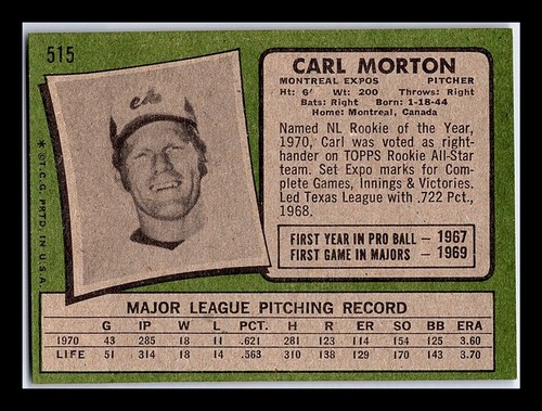 1971 Topps Baseball Cards 264-523 - You Pick - aaalvins - Picture 239 of 249