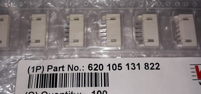 5 x SMD Leiterplatten-Stiftleiste/ WR-WTB - 5-polig- 1-reihig - RM 2 mm - NEU 