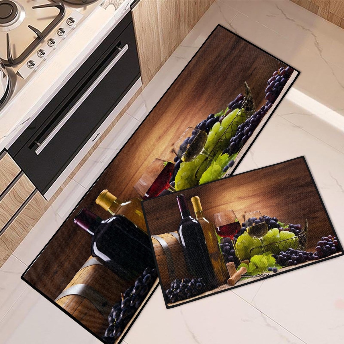 Wine Themed Kitchen Rugs Wine Theme Kitchen Rugs Polyester Non Slip