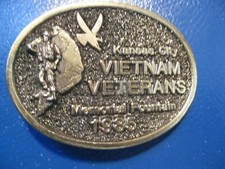 Vintage 1985 Limited Edition 237 of 1000, Belt Buckle, Kansas City VIETNAM VETER