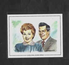 1991 UK Partners #10 LUCILLE BALL & DESI ARNAZ Movie Star Card