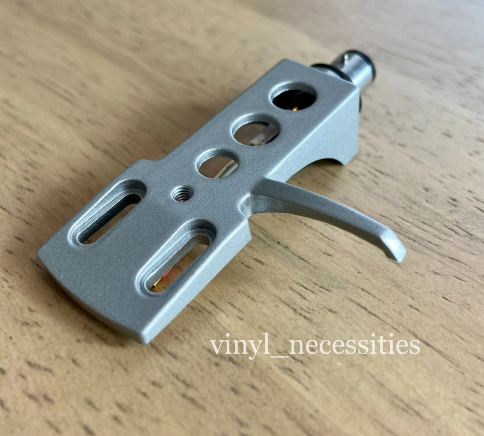 Cabezal plateado estilo Technics con cables de cartucho fono aislados plateados 7N OFC! Foto 3 de 4