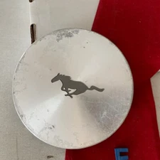 #F 1)  96-1998 Ford MUSTANG 15” Wheel Hub Center Cap  machined Oem F7ZC-1A096-AA