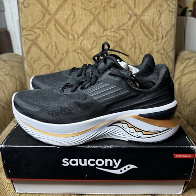 Saucony Endorphin Shift 3 Black/White/gold - Women s 12 W - S10814-10