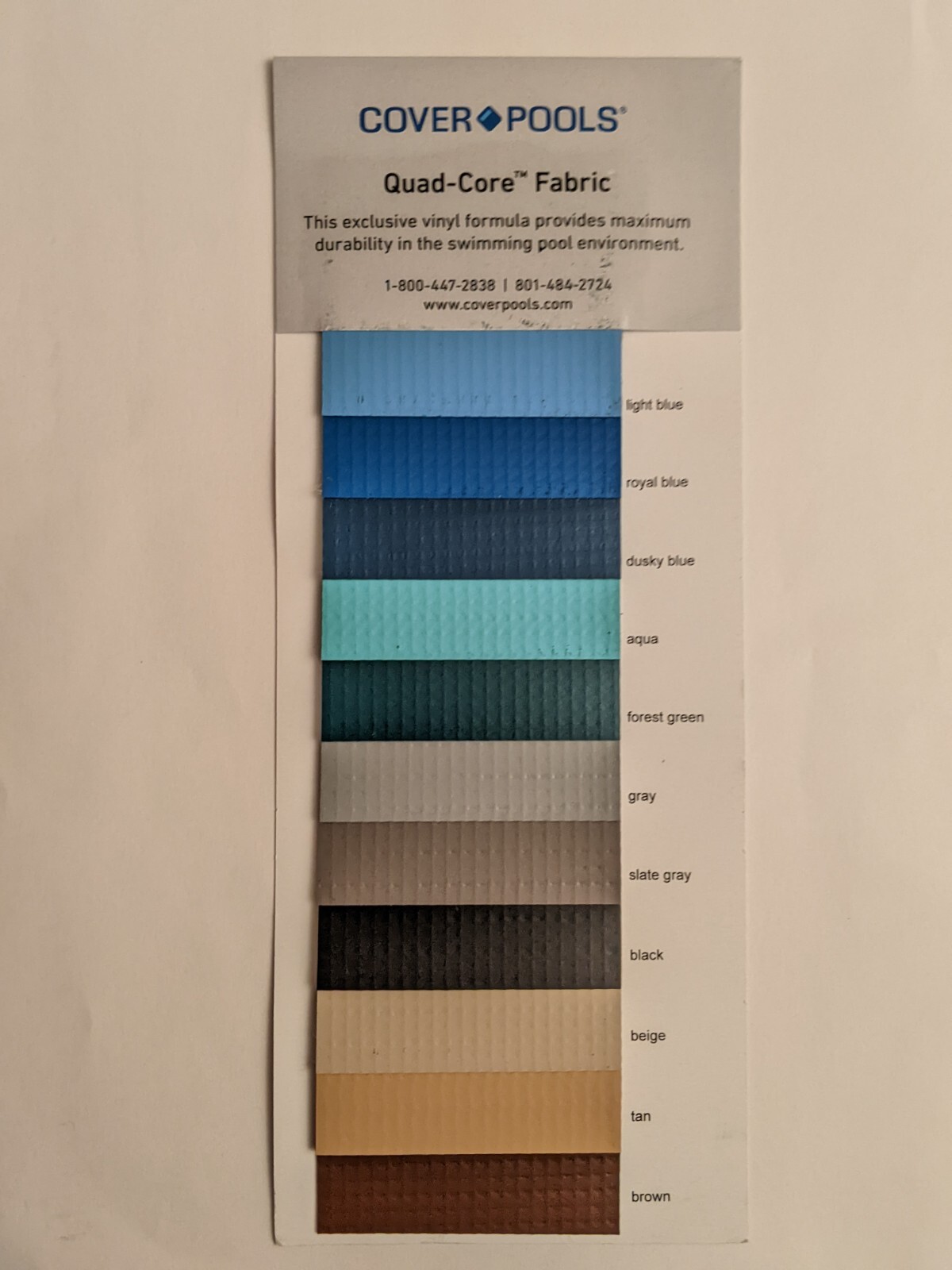 Cover Pools BROWN fabric patch material for automatic pool covers eBay