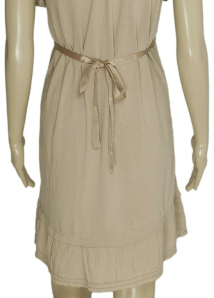 Odd Molly Harbour Tunic Dress Lace Short Sleeve Tie Waist Brown New Medium M - Image 4 of 4