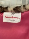 HANNA ANDERSSON Size 160 (US 14) Faux Leopard Fall Vest soft Winter pink Top EUC — photo 2