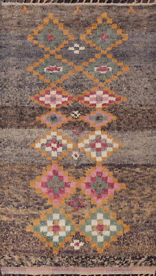 Handcrafted Luxury Hand-Knotted Moroccan Rugs Living Room Centerpiece 6x10 ft
