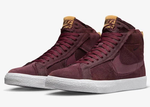 Nike SB Skateboarding Blazer Mid Burgundy