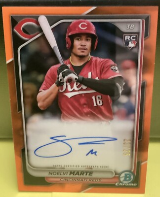 2024 bowman chrome baseball Noel s Mare /25 Auto 