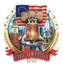 Philadelphia Pennsylvania Montage Artwood Fridge Magnet