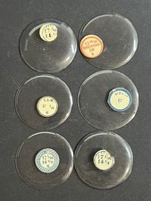LOT OF 6 GLASS POCKET WATCH CRYSTALS SIZE 17 REPLACEMENT PARTS