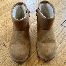 Cat Jack Kids Shearling-Style Zipper Boots - Size 12T